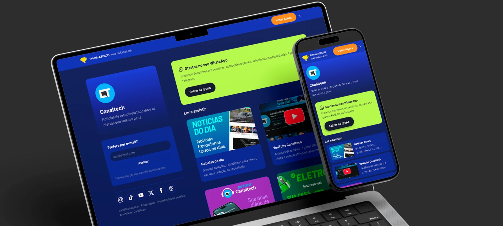 the final page · desktop and mobile