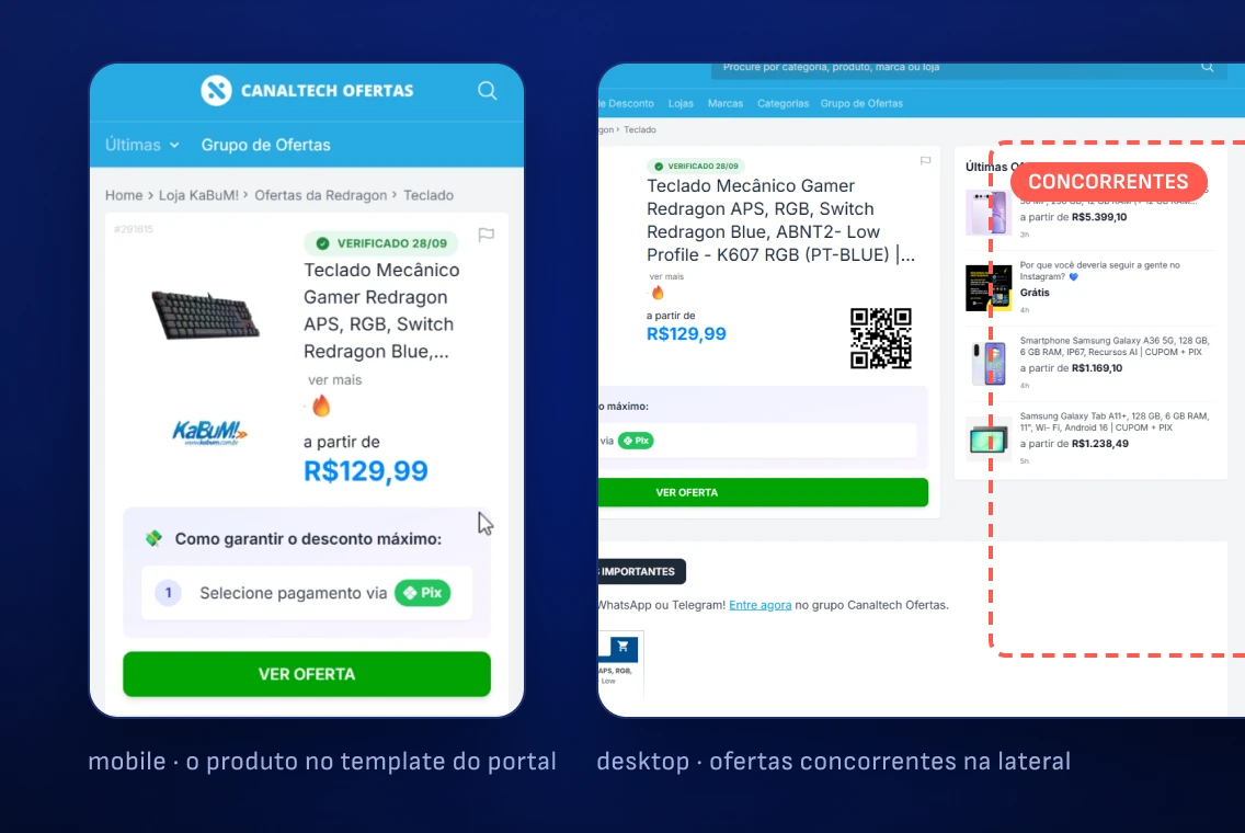 antes · o template do portal